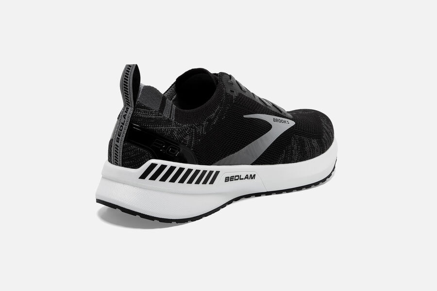 Bedlam 3 Road Brooks Running Shoes NZ Womens - Black/White - FUTZMB-415